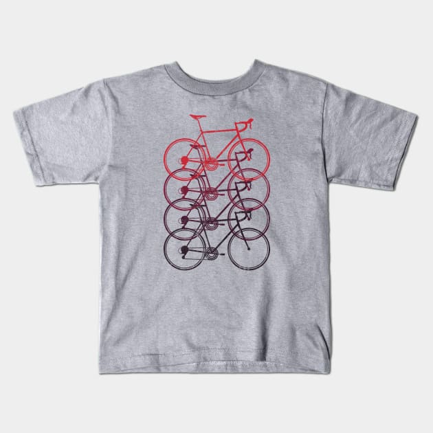 road bike race bike biker cycling cyclist bicycle Kids T-Shirt by TheOutdoorPeople